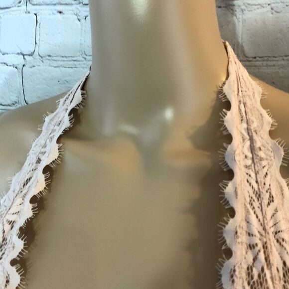 PINK Victoria's Secret Lightly Lined Bralette Pink Floral Small S - Picture 4 of 14